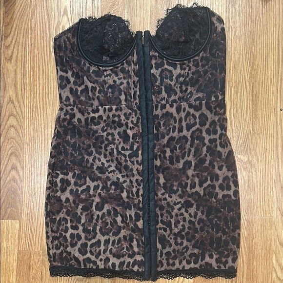 Current Mood Leopard Print Mini Dress - Picture 2 of 6